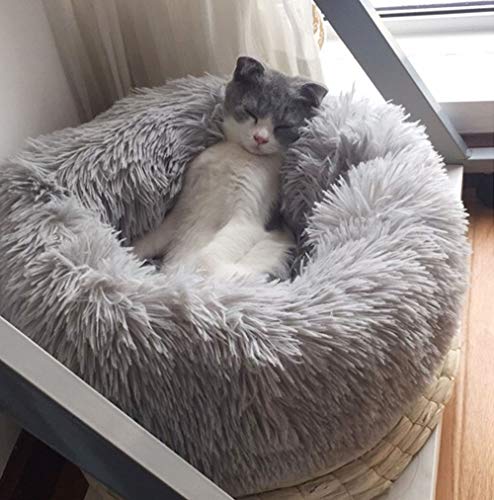 Dog Bed for Small Dogs & Cats, 24 Inch Medium Fluffy Washable Donut Bed - view 4