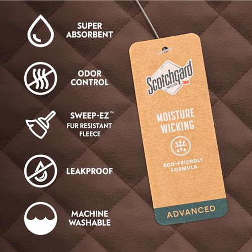 Waterproof Fitted Dog Bed Cover, Dark Brown, 30x20x5 Inch - view 3