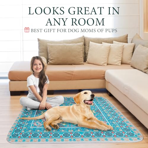 Washable Pee Pads for Dogs, 4 Pack Reusable Puppy Pads, Absorbent and Leakproof Dog Pee Pads, Non Slip Puppy Training Pads, Pet Mat for Floor, Crate, Couch, Whelping, 18"x24" - view 5