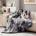 Waterproof Dog Blanket for Large Dogs, Fluffy Faux Fur, 50 X 60''