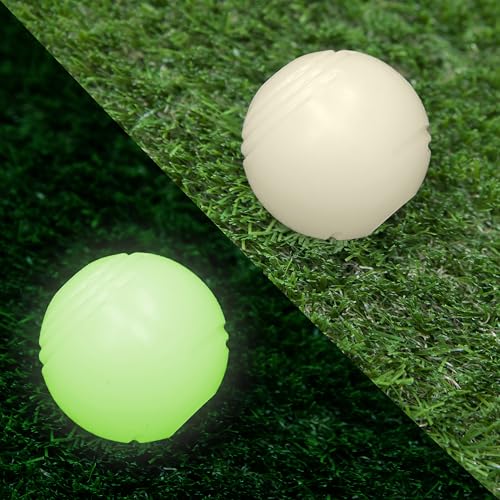 By Mammoth Glow-in-the-Dark Dog Fetch Balls (8-Pack), Lattice Rubber Balls for Night Play, High Bounce Fetch Toys, Rechargeable Under Any Light, Medium 2.5" - view 3