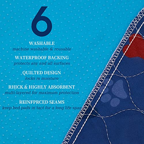 PetGroomer Washable Pee Pads - Dog & Puppy Potty Training, Waterproof, Non-Slip, Absorbing, Reusable Whelping Pads for Dog Playpen & Guinea Pig Cage Mat - view 2