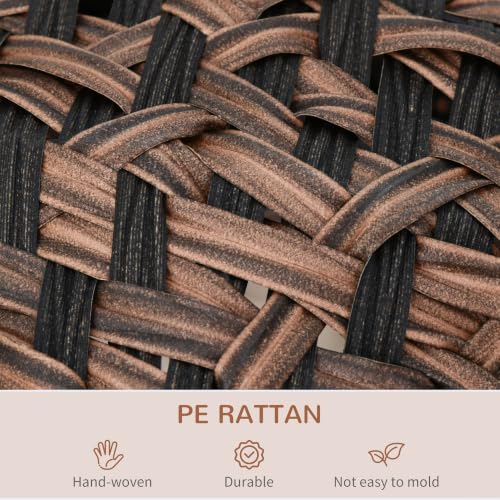 20.5" Weaved Cat Bed with Cushion, Brown - view 5