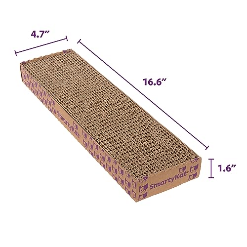 Super Scratcher Corrugated Cat Scratcher and Scratch Pad for Cats, Catnip Infused with Catnip, Scratchers for Indoor Cats and Kittens, Cardboard Scratching Post - view 3