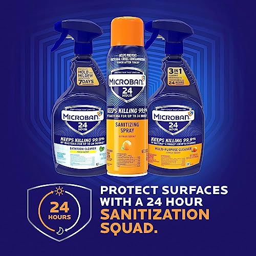 Disinfectant Spray, 24 Hour Sanitizing and Antibacterial Sanitizing Spray, Citrus Scent, 2 Count (15oz Each) (Packaging May Vary) - view 5