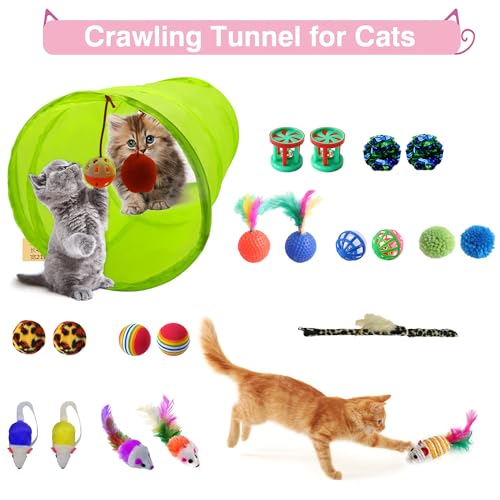 47PCS Kitten Essentials Starter Kit, 21PC Toy Set, Carrier, Litter Box Pink - view 3
