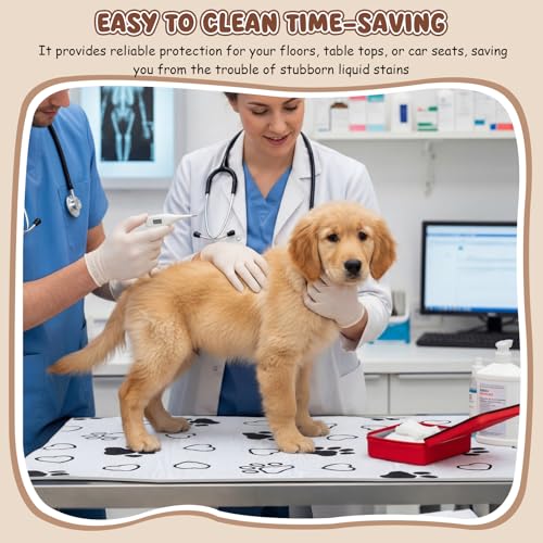 1 Pack 24x36 Inch Non-Slip Dog Grooming Mat, Black and White - view 6