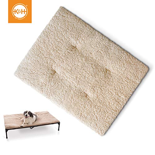 Original Elevated Pet Cot Tan with Microfleece Pad - view 5
