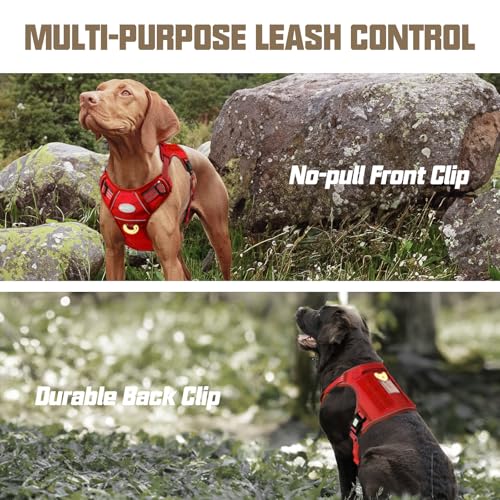 Dog Harness for Large Dogs, No Pull Tactical Dog Vest Heavy Duty - view 5