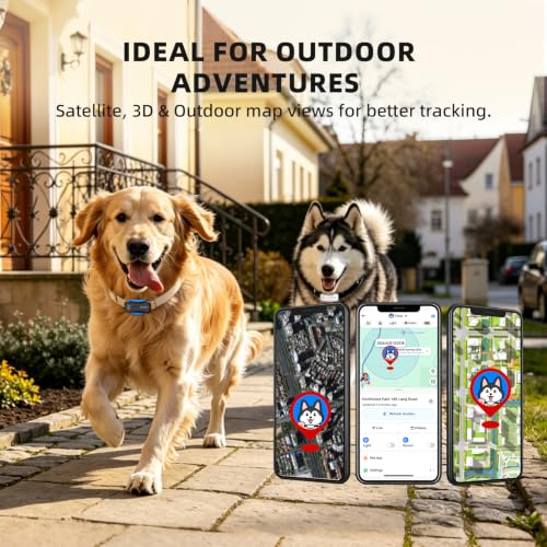 GPS Tracker for Dogs with 36 Month Subscription, Real-Time Location, Electronic Fence, Health Monitoring, Waterproof, for Medium Large Dogs, iOS Android - view 6