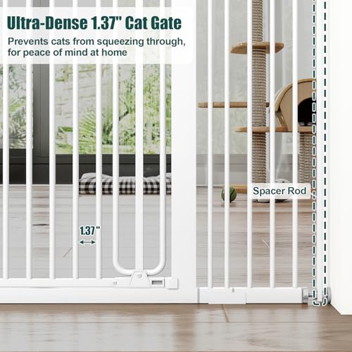 51" Extra Tall Pet Gate, 29.7"-46" Wide Adjustable Cat Gate - view 3
