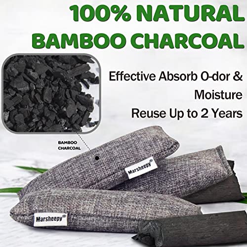 12 Pack Bamboo Charcoal Shoe Deodorizer Insert Bags, Shoe Odor Eliminator - view 2