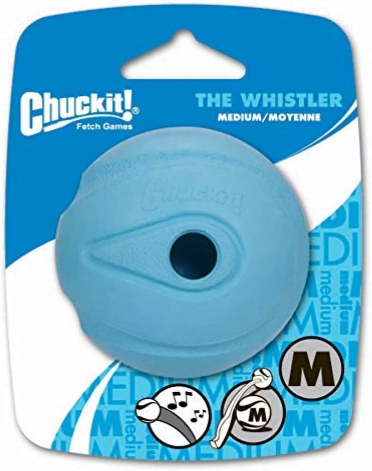 The whistler ball dog toy, medium (2.5 inch diameter) for dogs 20-60 lbs, pack of 1 - view 4