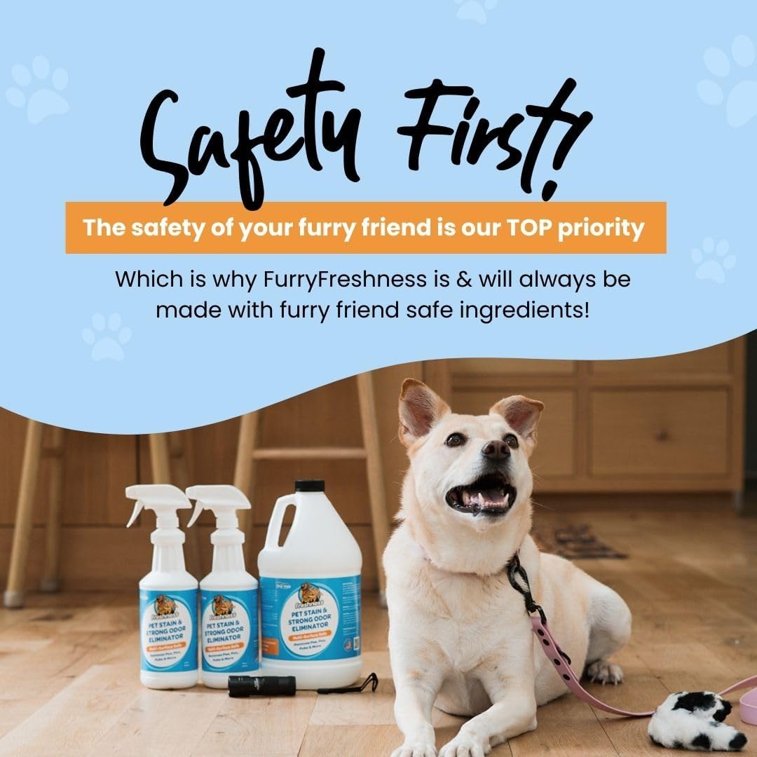 Extra Strength Cat or Dog Pee Stain & Permanent Odor Remover + Smell Eliminator -Removes Stains from Pets & Kids Including Urine or Blood- Lifts Old Carpet Stains- 32oz Spray - view 4