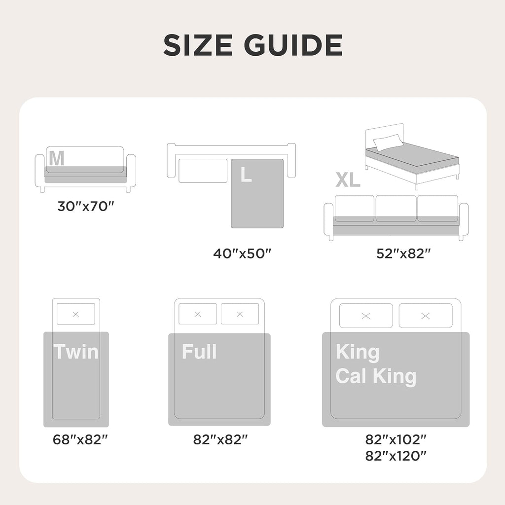 Waterproof Couch Cover for Sofa and Dogs Quick Drying, 52x82IN | Waterproof Blanket Washable for Large Dogs Couch Sofa Bed Cozy, Lightweight Furniture Protector for Pet Cat, Ash Grey - view 7