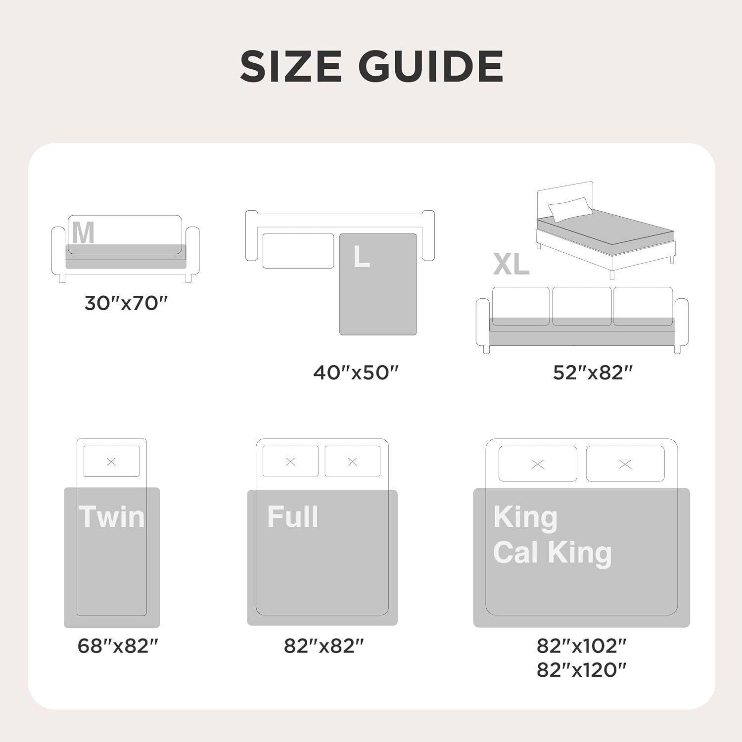 Waterproof Couch Cover for Sofa and Dogs Quick Drying, 52x82IN | Waterproof Blanket Washable for Large Dogs Couch Sofa Bed Cozy, Lightweight Furniture Protector for Pet Cat, Ash Grey - view 7