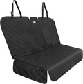 Back Seat Cover for Large SUVs Rear Split Bench - Heavy-Duty 900D Waterproof Non-Slip Car Seat Protector for Messy Kids & Drooling Dogs, Easy Clean(Black)