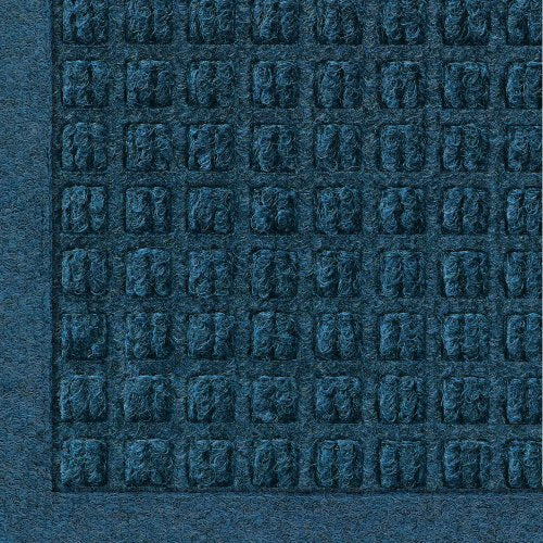 WaterHog Fashion Mat | Commercial-Grade Entrance Mat with Fabric Border – Indoor/Outdoor, Quick Drying, Stain Resistant Door Mat (Navy, 6' x 8')