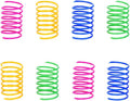Cat Spring Toy (60 Pack), Cat Kittens Toys Plastic Coil Spiral Springs for Swatting, Biting, Hunting, and Active Healthy Play (Random Color)