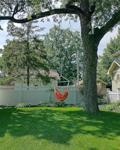 Hammock Chair Hanging Chair Rope Swing XXL - Max 500lbs, 70in Large Hammock Swing Chair -Portable Steel Spreader Bar with Anti-Slip Rings-Roomy & Strong - view 2