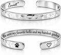 Bracelet - Gifts for Women – Inspirational, Friendships, Love, Mom, Daughters, Sisters, Christian, Graduations, Memorials & Wedding Gifts – 100+ Phrases – Stainless Steel, Gift Ready
