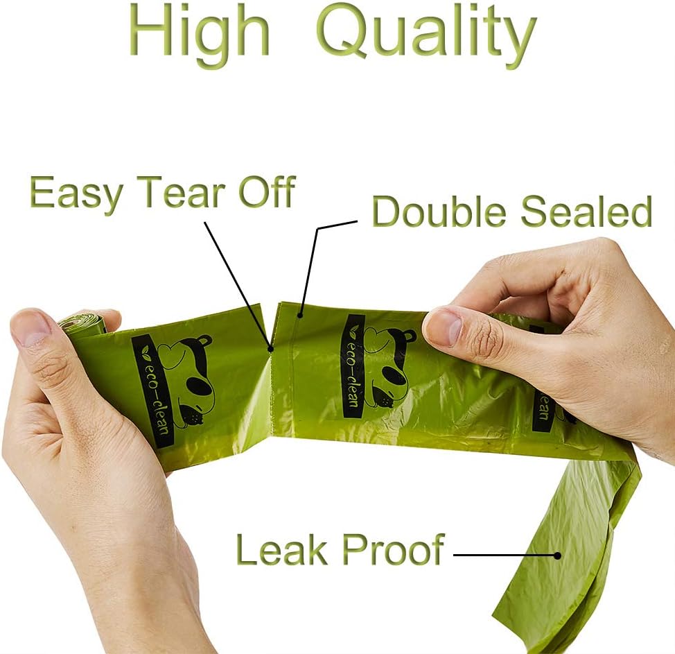 Dog Poop Bags, 24 Rolls/360 Bags with Dispenser | Dog Waste Bags, Unscented, Leak-Proof, Easy Tear-Off - view 3