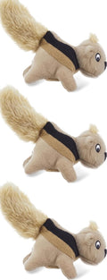 Squeakin’ Squirrels – 3‑Pack Plush Squeaky Dog Toys for Puppies, Small Dogs & Hide-A-Squirrel Replacements