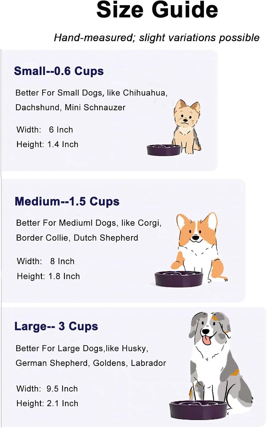 Dog Bowls Slow Feeder Ceramic, 1.5 Cup Slow Feeding Bowl for Small and Medium Breed, Puzzle Dog Food Bowl for Fast Eater, Maze Purple - view 4