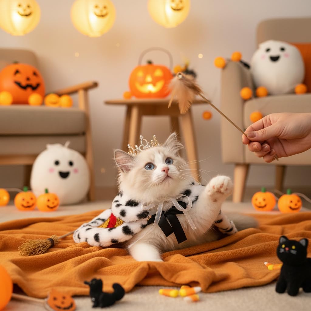 Pearl Rhinestone Pet Crown for Dogs & Cats, Gold, S | Full Round Dog/Cat Crown, Rolyal Family Costume, Pet hair Accessories - view 2