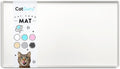 Cat Food Mat, Small & Large Pet Feeding Mat, 100% Waterproof Cat Placemat for Food and Water, Silicone Mats for Cats Bowls, Non-Slip Mat for Pet Bowl or Fountain (Small, Marshmallow)