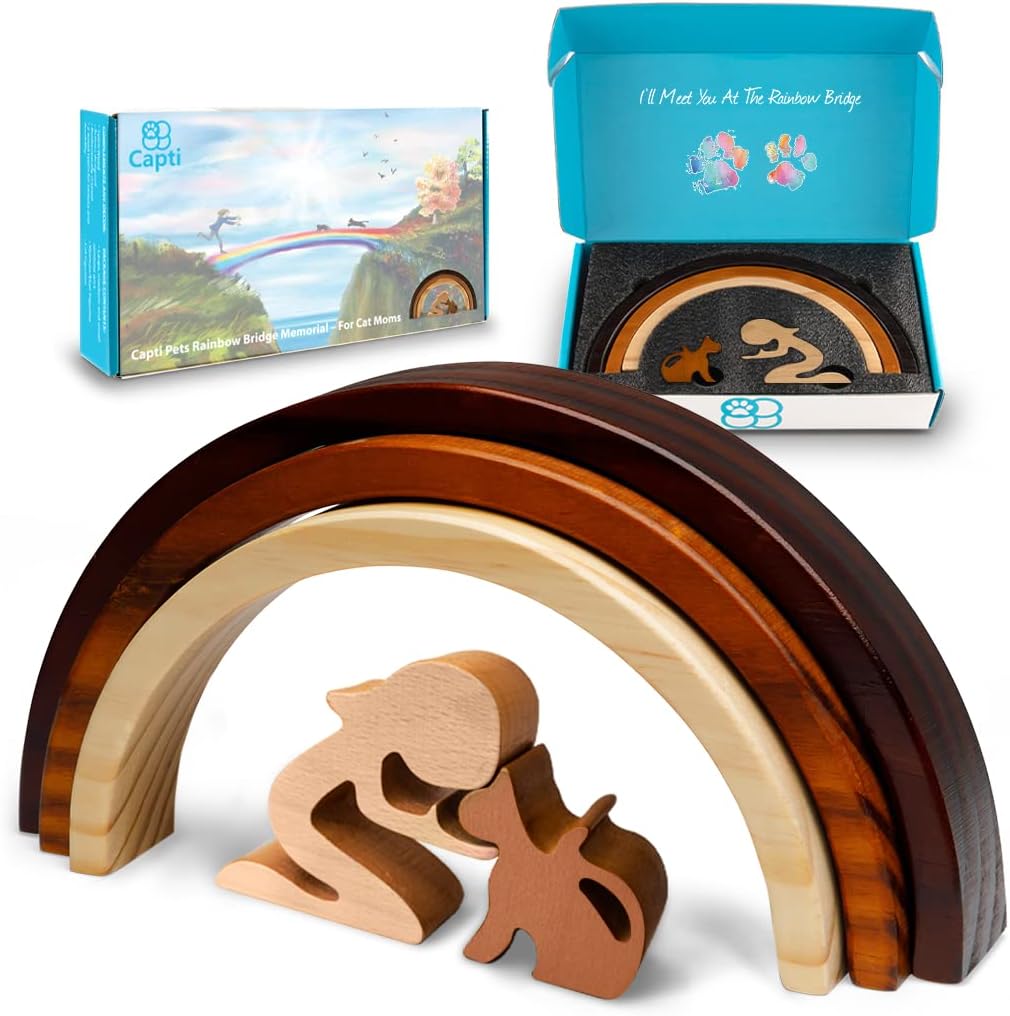 Rainbow Bridge Dog Memorial Gifts, Cat Memorial Gifts - I'll Meet You at The Rainbow Bridge - Pet Loss Gifts, Bereavement, Sympathy Keepsake Dog Mom, Dog Dad for Loss of Pet (Dog and Mom) - view 5