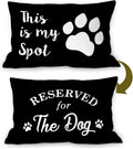 Reserved for The Dog Reversible Soft Pillow Covers Double-Sided, Funny Pet Paw This is My Spot Decorative Pillowcase, Pet Dog Lover Decor Decorations for Home Bedroom Living Room（12 × 20 Inch）