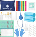 48-Piece Puppy Whelping Kit – Complete Whelping Supplies for Safe Puppy Birth, Includes Feeding Tubes, Collars, Cord Clamps, Urine Pads, Gloves & More – Essential Puppy Birthing Kit for Breeders