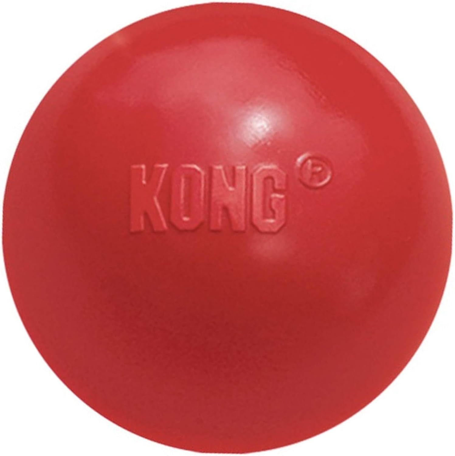 Ball with Hole, Natural Rubber Fetch Toy, Red, for Large/Medium Dogs | Durable Natural Rubber Fetch Ball with a Hole, Great for Training & Interactive Playtime with Your Dog - view 4
