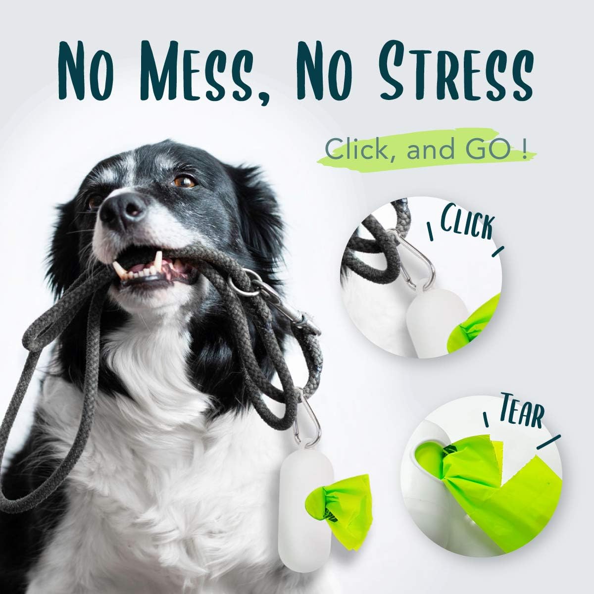 Dog poop bag, compostable doggie poop bags refills, eco-friendly pet waste bags, vegetable-based unscented, compostable, extra thick, leak proof, size 9 x 13 inches, 120 count - view 5