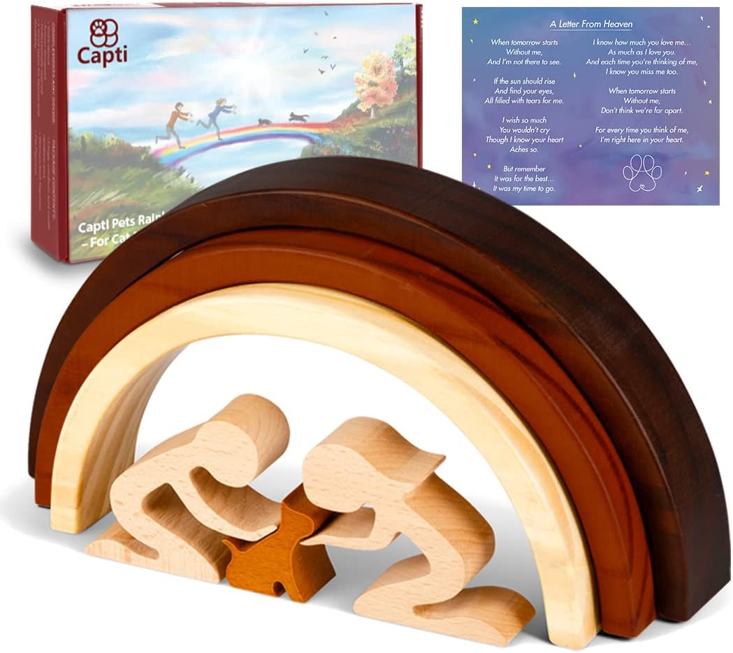 Rainbow Bridge Dog Memorial Gifts, Cat Memorial Gifts - I'll Meet You at The Rainbow Bridge - Pet Loss Gifts, Bereavement, Sympathy Keepsake Dog Mom, Dog Dad for Loss of Pet (Dog and Mom) - view 7