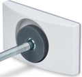 Baby Gate Wall Protector (Made in USA) Protects Walls and Doorways from Pet Gates - for Pressure Mounted Indoor Safety Baby Gates - White