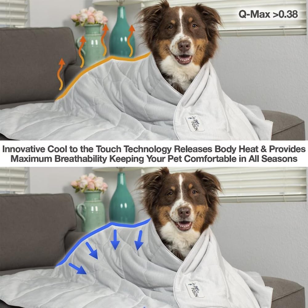 Premium Cat and Dog Cooling Blanket. Lightweight Pet Blanket | Machine Washable | Multiple Sizes: for Pets Small to Extra-Large | Multiple Colors: Grey and Brown - view 4