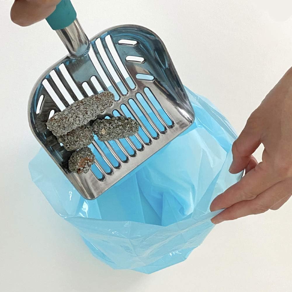 Amazing Odor Sealing Cat Waste Disposal Bags - Durable and Unscented [Size: M, Color: Light blue] (90 count, Pack of 3) (90 Bags) - view 5