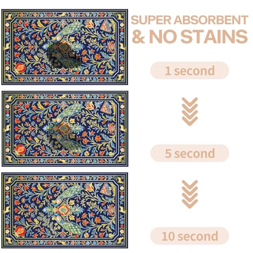 Pet Dog Cat Food Mat, Cute Animal Dog Bowl Mats, 16 * 24 in - view 4