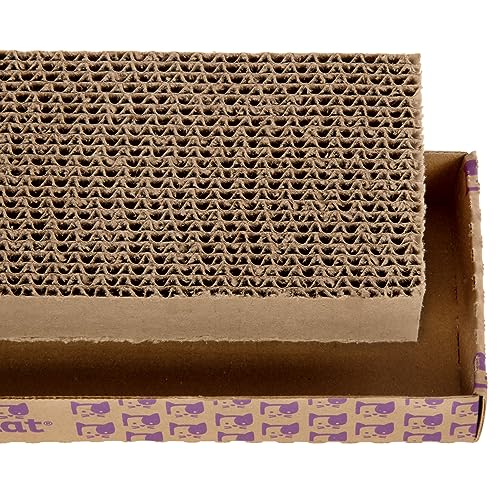 Super Scratcher Corrugated Cat Scratcher and Scratch Pad for Cats, Catnip Infused with Catnip, Scratchers for Indoor Cats and Kittens, Cardboard Scratching Post - view 6