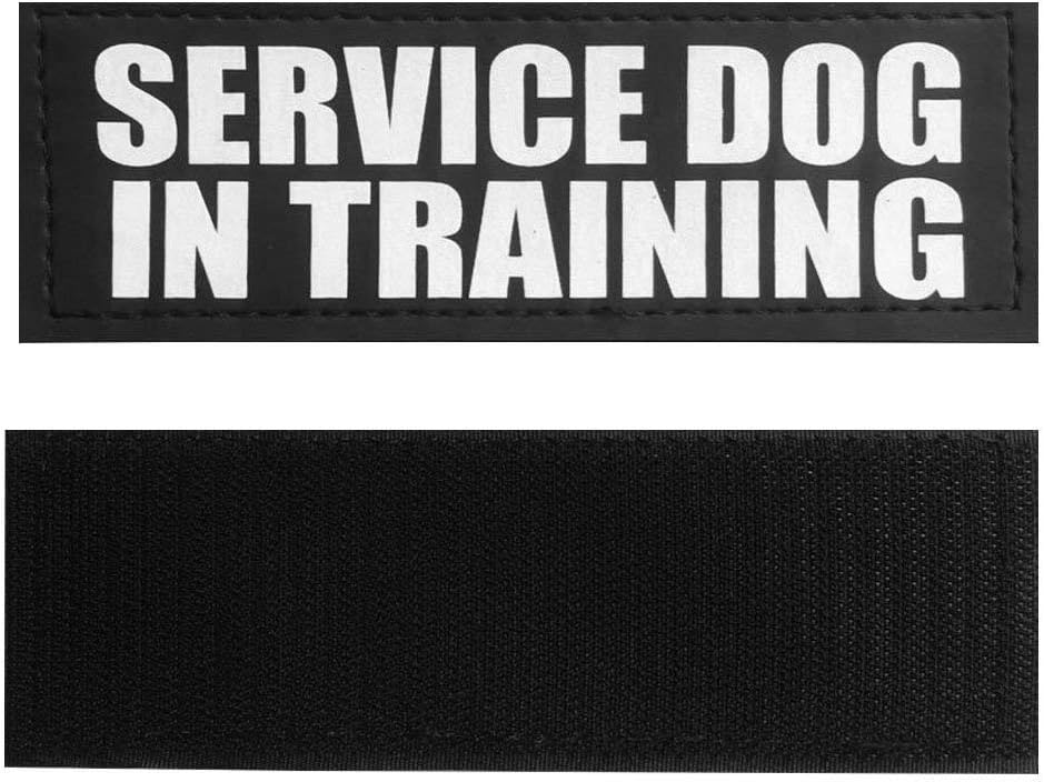 Service Dog in Training Dog Patches, Reflective and Removable Dog Tags for Service Vest Dog Harness - view 2