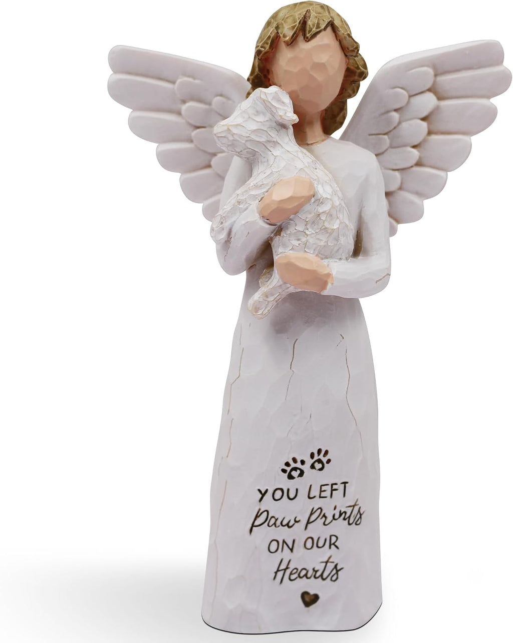 Dog Memorial Gifts for Loss of Dog Sympathy Gift Figurines White | Pet Memorial Gifts for Dog, Dog Mom Gifts for Women, Pet Remembrance Gift, Pet Loss Gifts, Resin Hand-painted Statue