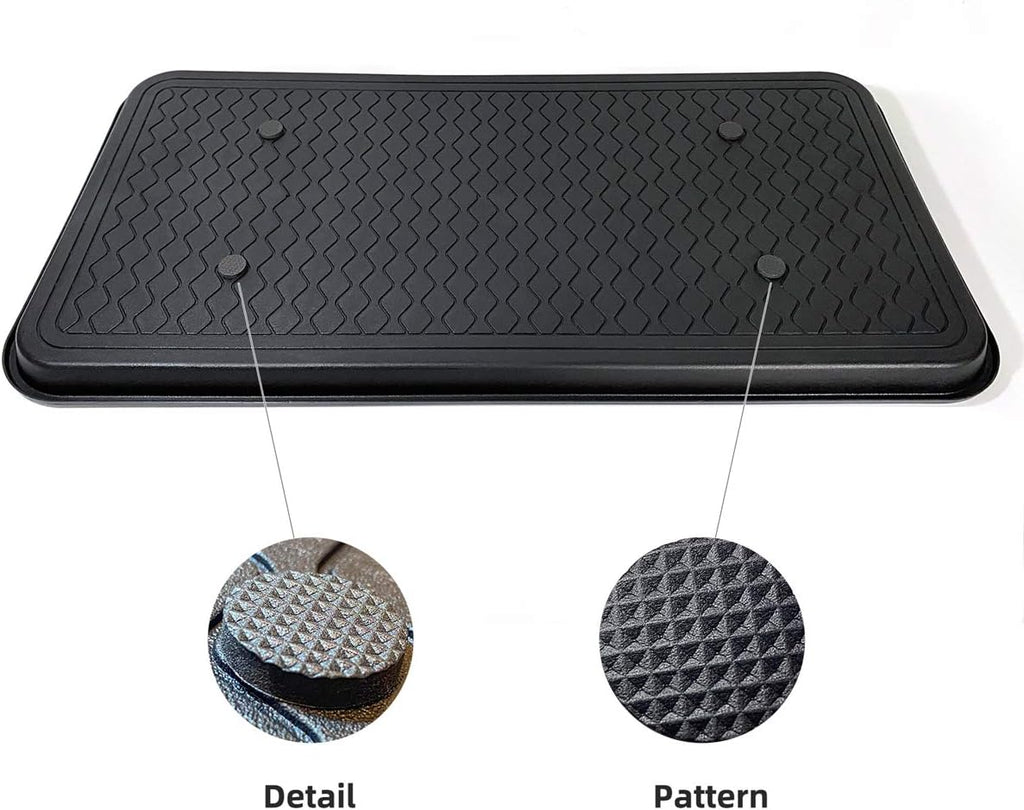 Multi-Purpose Boot Trays, 2 Pack, 30" x 15" x 1.2", Black | All Weather Heavy Duty Shoe Trays & Mat for entryway, Indoor and Outdoor, Waterproof Pet Feeding Mat - view 6