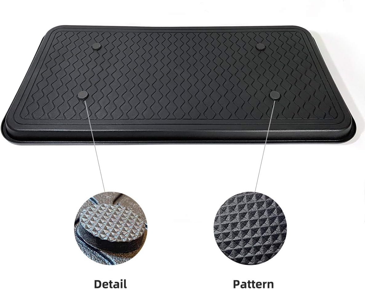 Multi-Purpose Boot Trays, 2 Pack, 30" x 15" x 1.2", Black | All Weather Heavy Duty Shoe Trays & Mat for entryway, Indoor and Outdoor, Waterproof Pet Feeding Mat - view 6