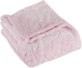 Embossed Bone Print Pet Blanket, Pink, 36x48"