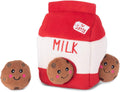 Burrow Hide & Seek Plush Puzzle - Santa's Milk & Cookies | Interactive Dog & Puppy Toys for Boredom, Stimulating Pet Products to Keep Them Busy