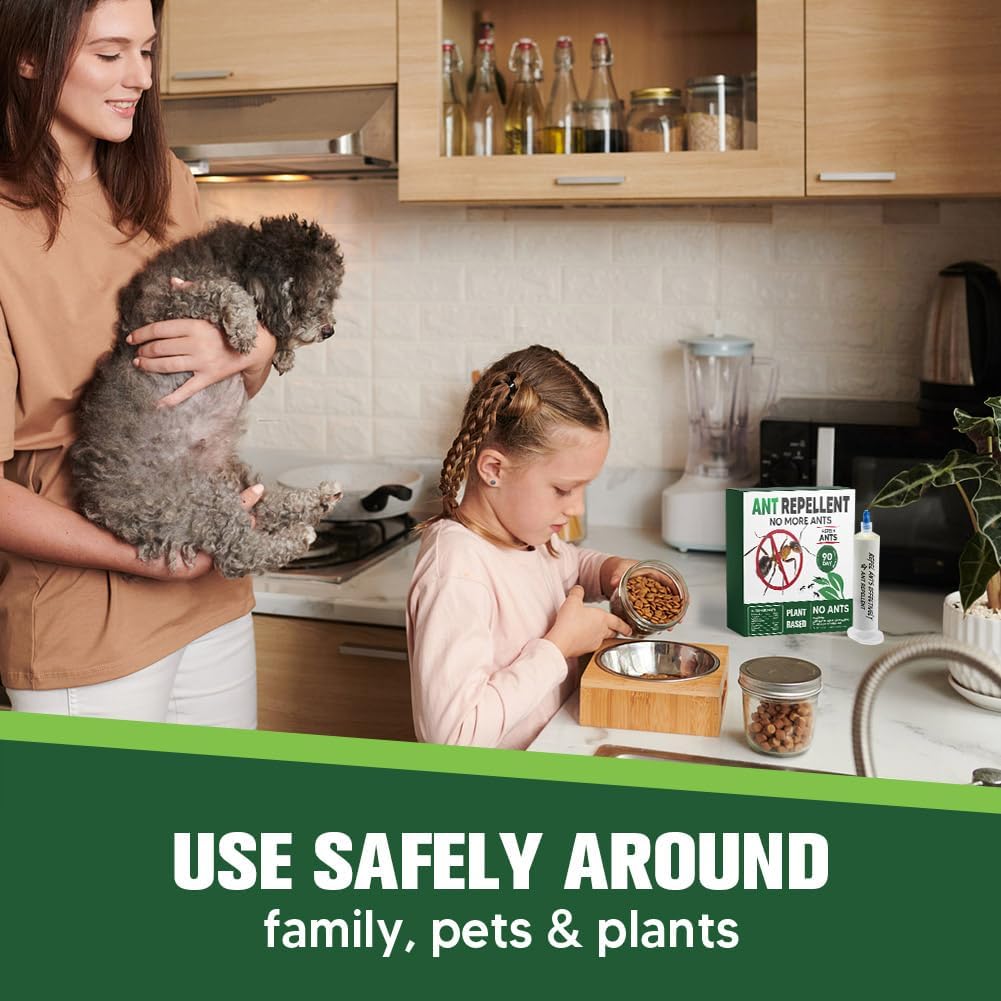 Ant Repellent Indoor Pet Safe, Ant Repellent Outdoor, Get Rid of Ant, Keeps Ants Away, Ant Deterrent for Home, Protects up to 120 sq ft, Natural Ingredients, People/Pet/Plant Friendly- 4P - view 6
