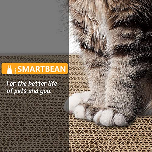 Cardboard Scratcher Pad Scratching post: Cat Scratch Pad,Cat Scratching Post with Durable&High Density Cardboard, Indoor Toy for Cat, Double-sided Design For double life (16.5x7.9x1.2 inches) - view 7
