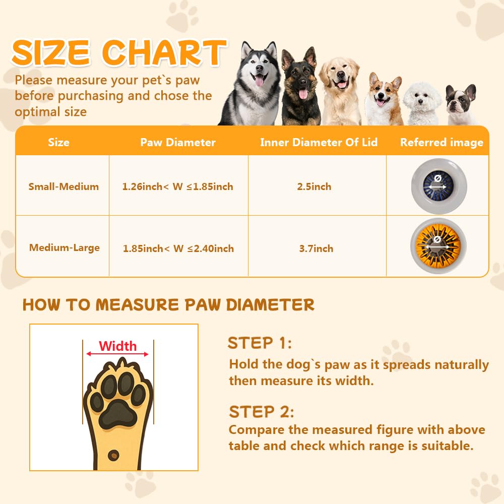 Mechanical Dog Paw Cleaner-Manual Spinning-Cup Washer (Small-Medium) - view 5